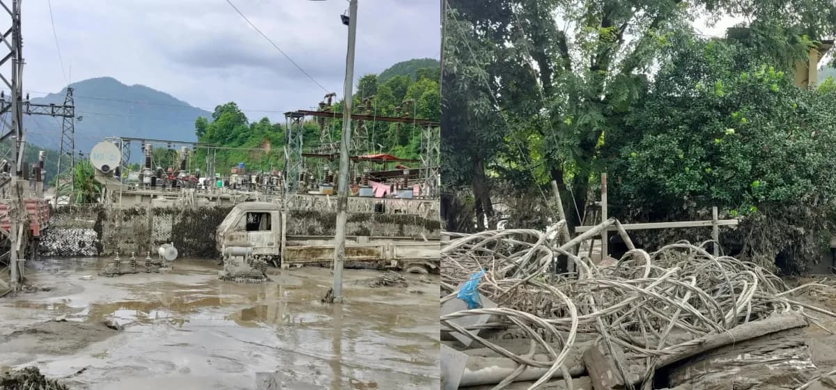 भोटेकोशी बाढीले त्रिशूली करिडोरका जलविद्युत आयोजनामा गम्भीर क्षति