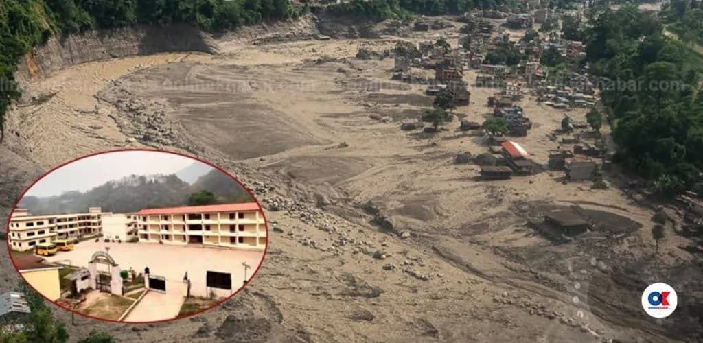 रसुवा, नुवाकोट र धादिङका विद्यालयमा बाढीको भारी क्षति, पढाइ अनिश्चित