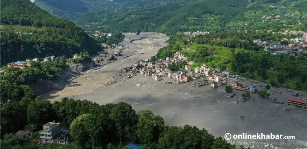 रसुवा बाढी : मृतकको संख्या ५७९, सम्पर्कविहीन १९२४