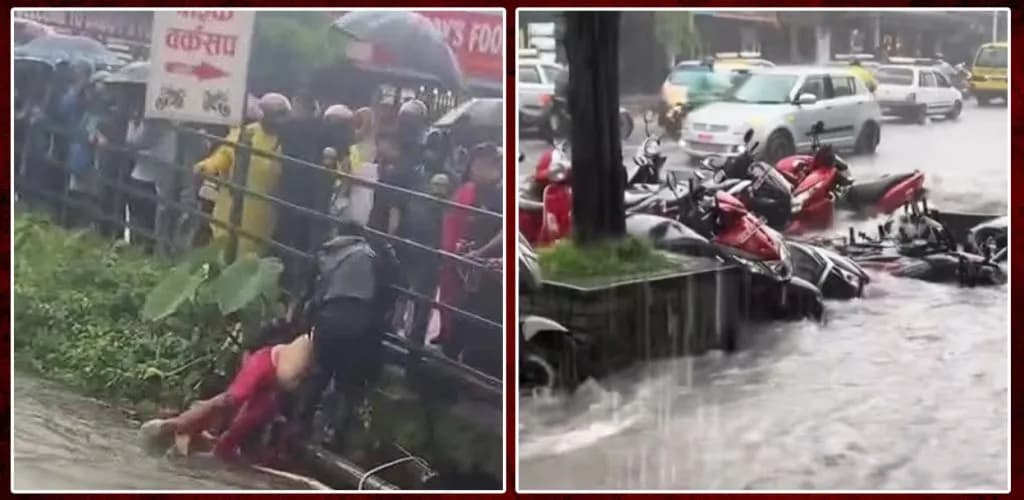पोखराको हर्कचोकमा सडक भेलले आमा–छोरी बगायो, पेटभित्रको शिशुसमेत ज्यान गयो